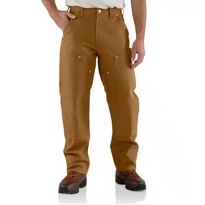 Carhartt Duck Canvas Double Knee Carpenter Pants Men's 36x32 USA NWT B01-M Brown